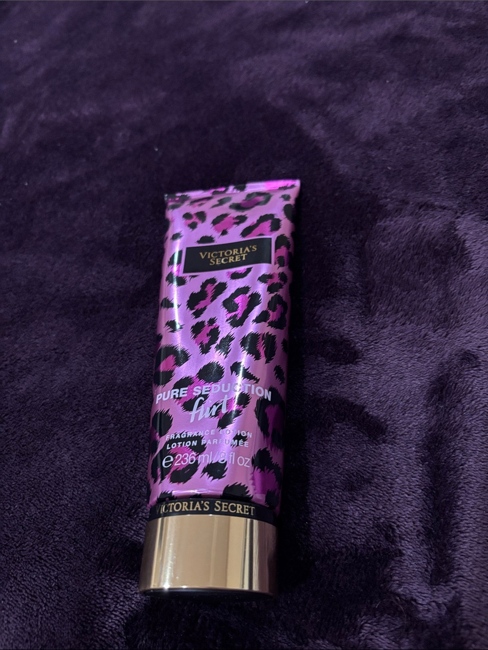 Victoria's Secret Pure Seduction Fuchsia Leopard Body Lotion